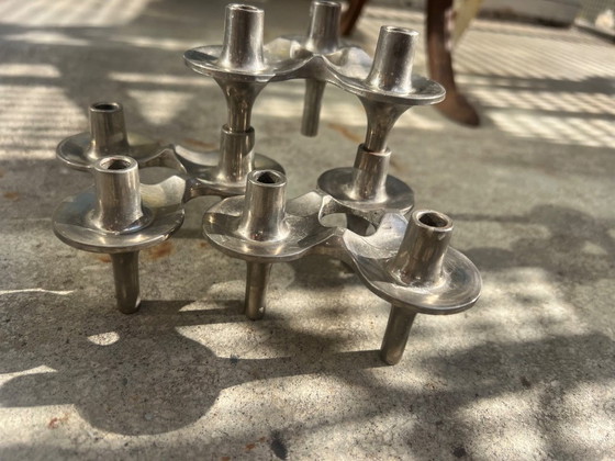 Image 1 of Vintage kaarsenhouder modulair Nagel Stoffi