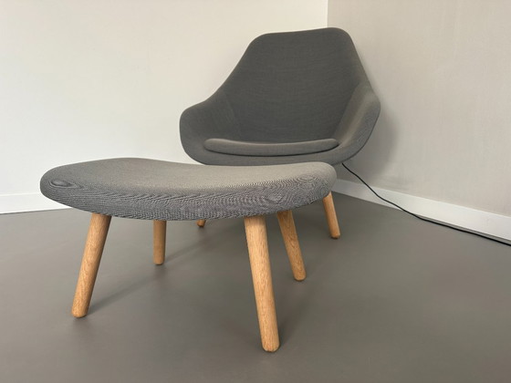 Image 1 of Hay About a Lounge Chair AAL82 con cojín y otomana
