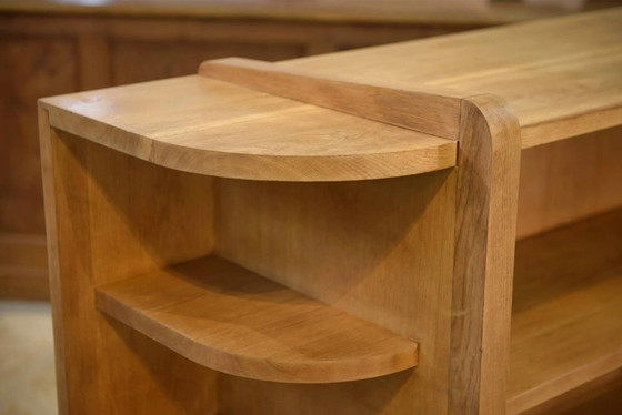 Art Deco modernistische eiken plank uit de jaren 1940. – Wandrek (photo 11 of 13)