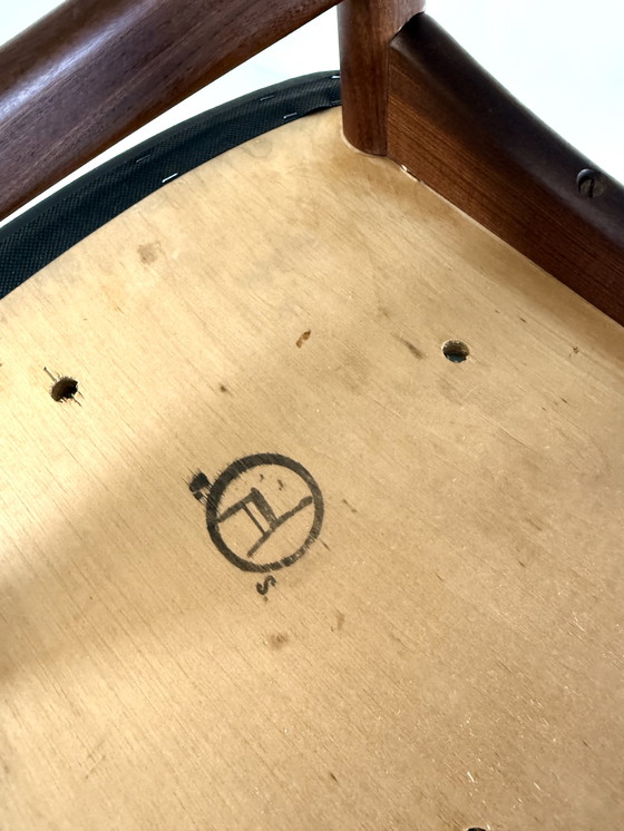 Image 1 of Set di 8 sedie da pranzo danesi componibili, anni '60