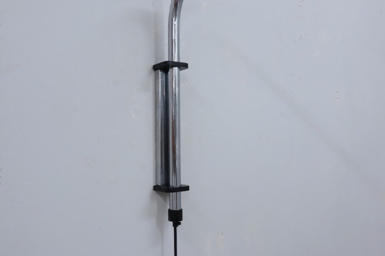 Image 1 of Vintage Extendable Hanging Chrome Wall Lamp 1970s