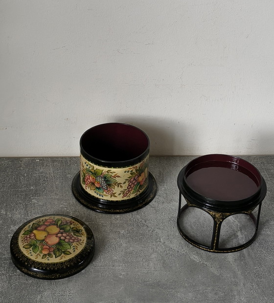 Image 1 of Boîte laquée ancienne de Russie (Union soviétique)