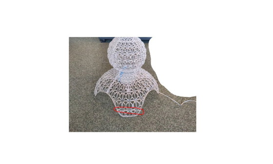 Image 1 of Lampada da terra per esterni Kartell Kabuki - trasparente come il cristallo