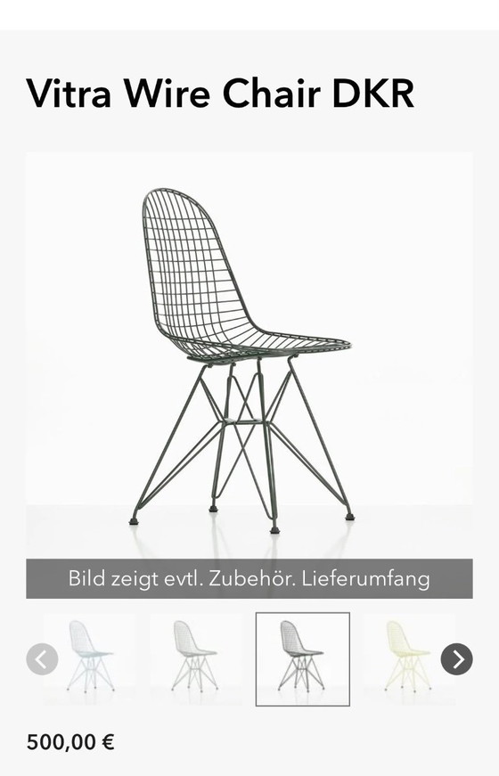 Image 1 of Vitra - Wire Chair DKR In Outdoor Design Ray/charls Eames