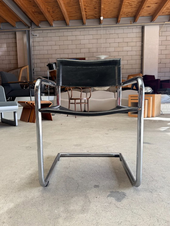 Matteo Grassi MG5 Cantilever chair (stock: 2) – Armchairs, Leather, Metal (photo 9 of 18)