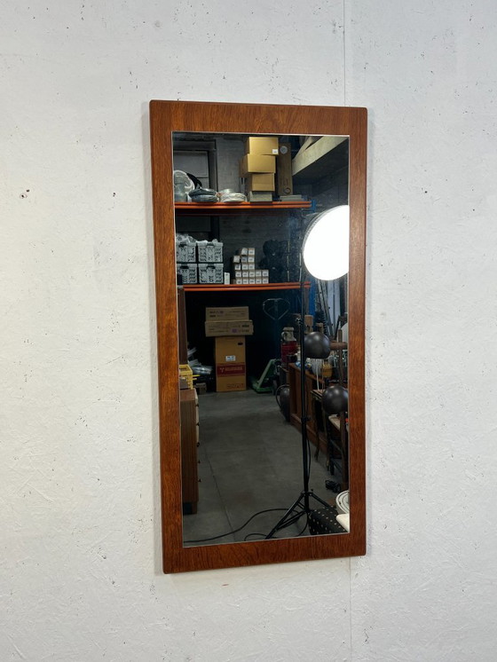 Image 1 of Miroir vintage XL en teck, Scandinavie, années 1970