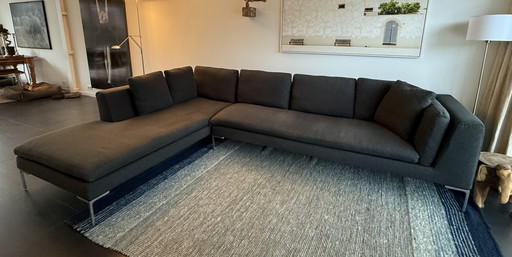 Sofá de 3 plazas Charles de B&B Italia, reposabrazos derecho