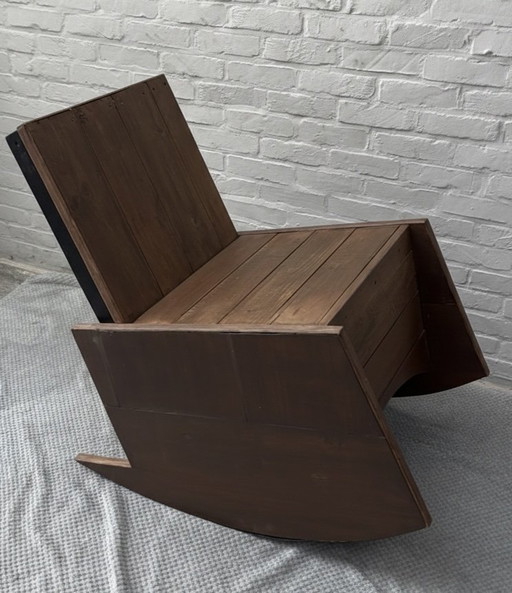 Unique craftsmanship Carlos Motta Asturias rocking chair REPLICA