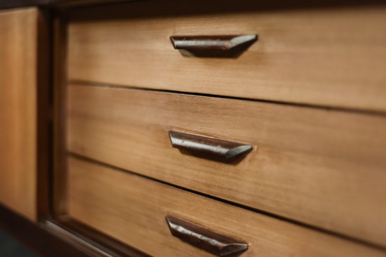 Image 1 of Vintage Mid-Century Danish Modern Wood Sideboard with Drawers, 1970s