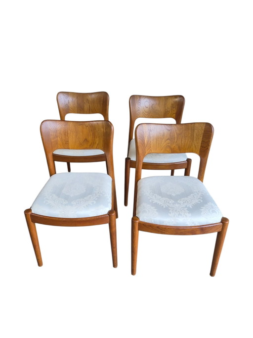 4 x chaise vintage Niels Koefoed Hornslet 