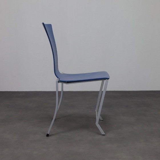 Image 1 of KFF - Karl Friedrich Förster Juego de 4 sillas de comedor postmodernas, años 90