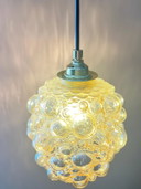 Amber Glass Bubble Lamp Helena Tynnel 1970s