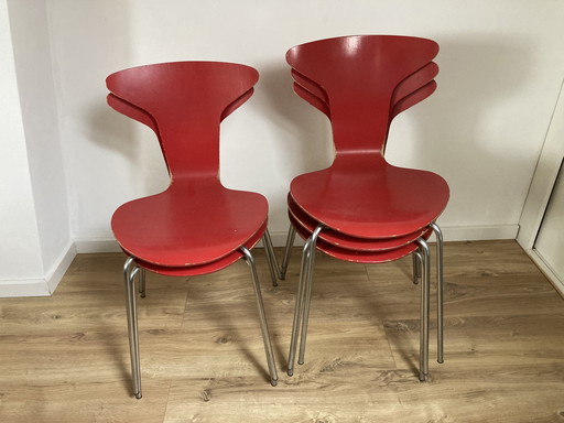 Fritz Hansen Moskitostuhl 5x