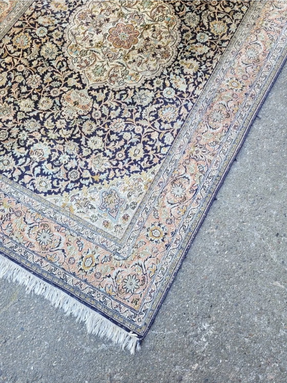 Image 1 of Noble tapis d'Orient noué à la main, pièce unique pich en 100 % soie | soie du Cachemire | 194 x 125 cm
