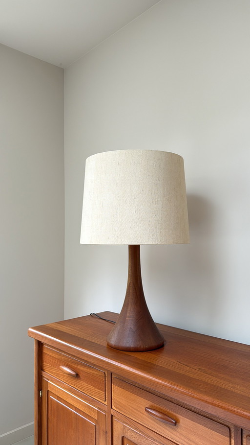 Vintage Teakholz-Houten-Domus-Lampe