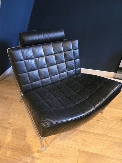 Stilvoller Schwarzer Leolux Volare Sessel / Lounge Sessel