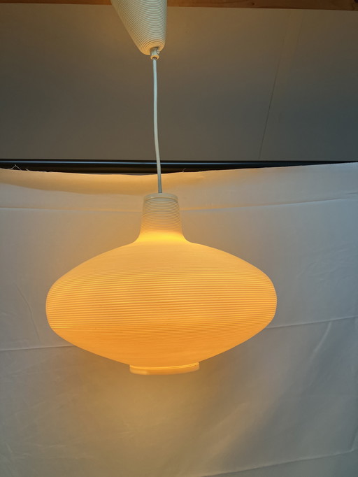 Vintage jaren 60 Rotaflex hanglamp met originele plafondkap!