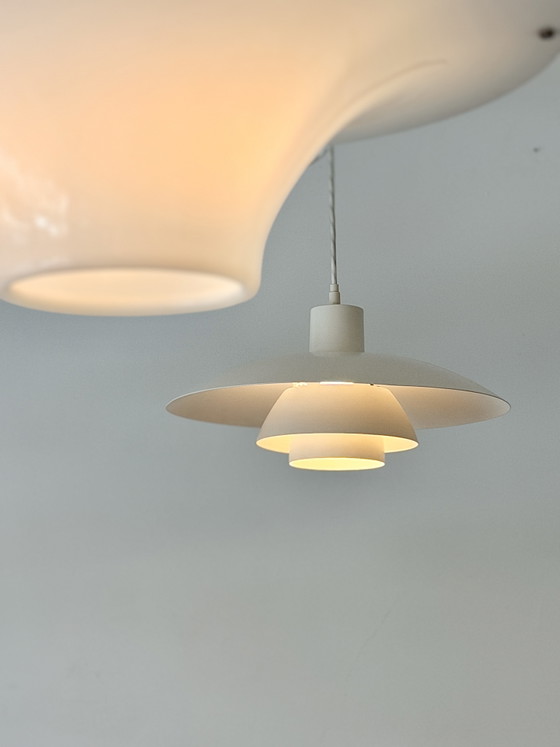 Vintage Louis Poulsen PH 4/3 – Poul Henningsen – Wit – Denmark – Hanglampen, Metal (photo 9 of 14)