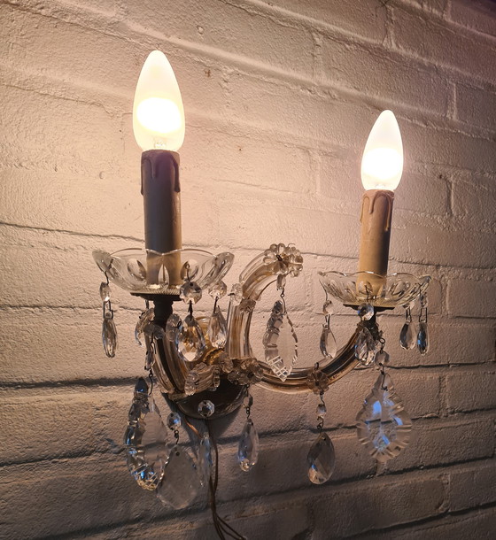 Image 1 of Lampada da parete in cristallo