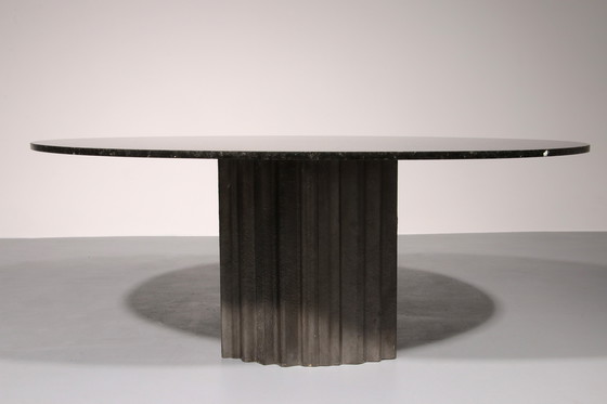 Image 1 of Chic Brutalist Dining Table by Max Papiri 1970 Italy
