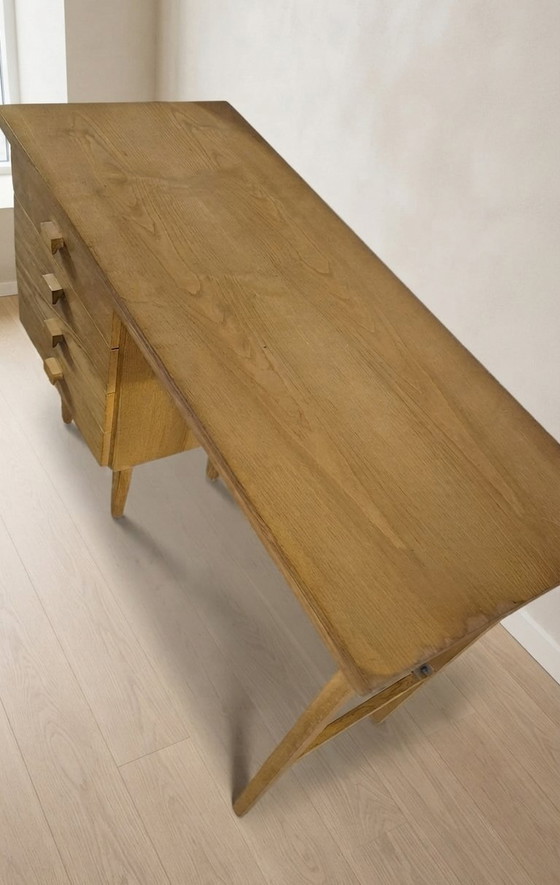 Bureau vintage pour femme, style milieu du XXe siècle, par Hikor, Tchécoslovaquie, années 1980, 110 × 45 × 75 (photo 4 of 6)