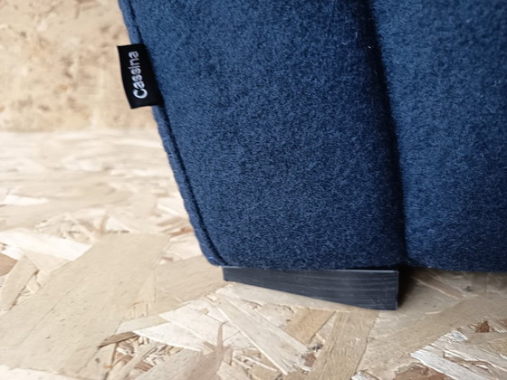 Image 1 of CASSINA Utrecht 637 armchair in Midnight BLUE Kvadrat wool by Gerrit Rietveld