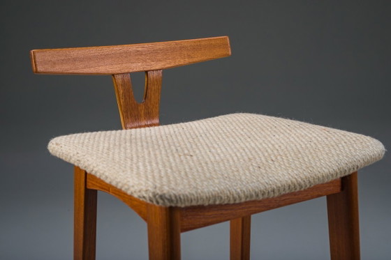 Image 1 of Taburetes de bar de teca de estilo danés moderno de Dyrlund, Dinamarca, década de 1960, juego de 2