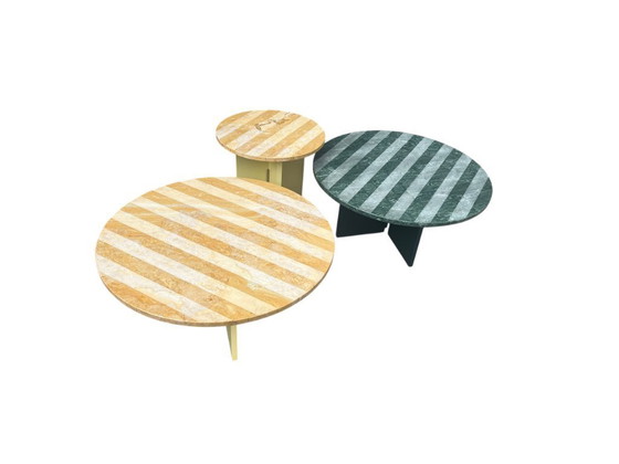 Image 1 of Set of 3 Sediment coffee tables by Studio Beseau Marguerre for Favi