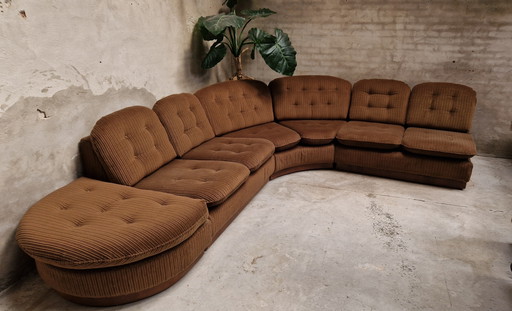 1970er Vintage Modular Ecksofa Lounge Sofa