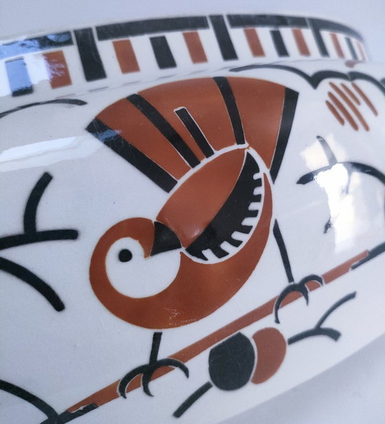 Image 1 of Jardinera Art Déco "Ceylon", loza K&G Lunéville