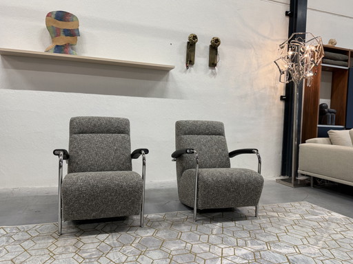 2 Leolux Scylla armchair high State fabric