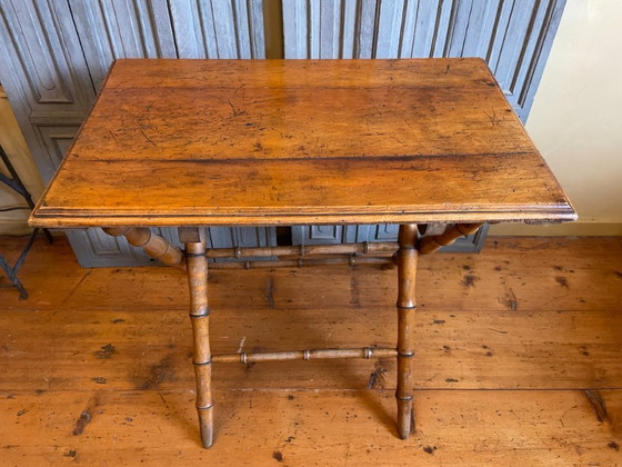 Image 1 of Mesa plegable Mesa auxiliar Antigua francesa