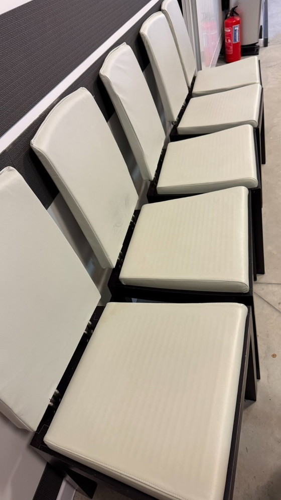 Image 1 of Sedie da pranzo vintage Giorgetti di Massimo Scolari - Set di 8
