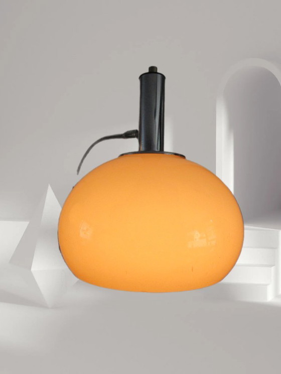 Image 1 of Dijkstra - Zeldzaam model - Space Age Design / MCM Vloerlamp met twee kappen