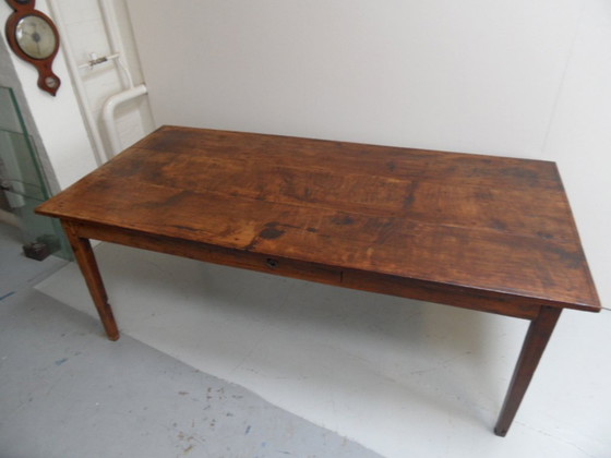 Antiker französischer Esstisch aus Eiche – Esstische, Wood (photo 4 of 9)