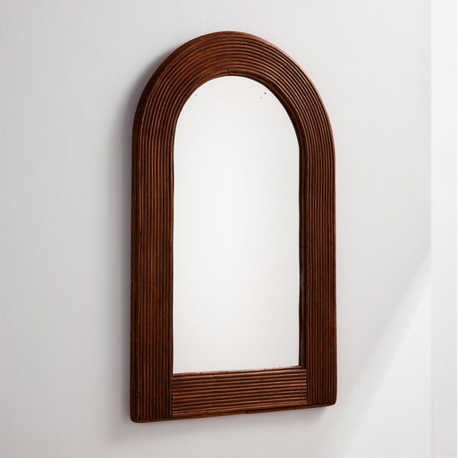 MK10991 Cane framed mirror