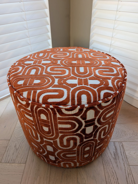 Lotus Pink Pouf Ø45 cm – Footstools & poufs, Textile (photo 2 of 5)