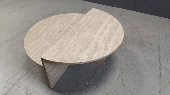 Image 1 of Paar travertijnen salontafels, 1970