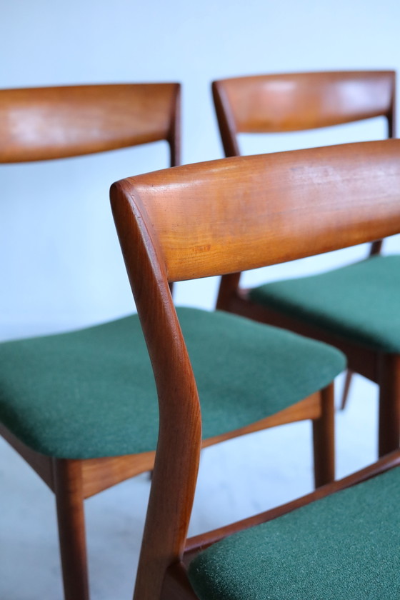 Image 1 of Juego de 4 sillas de comedor R. Borregaard, década de 1970.