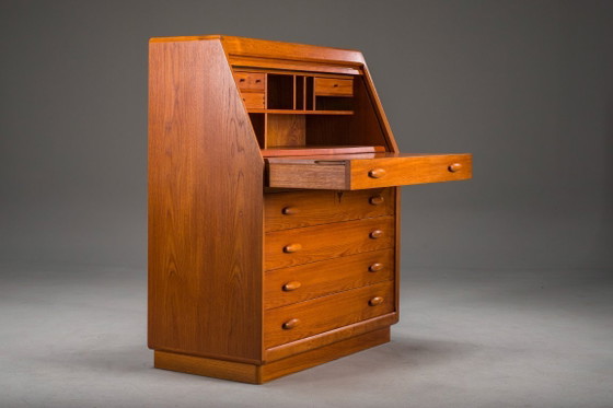 Image 1 of Mid-Century Modern Teak Secretary from Dyrlund, Denmark, 1960s