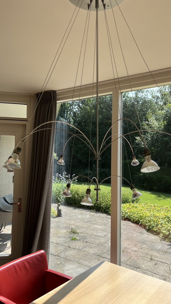 Image 1 of Solzi Luce Orione Lampada a sospensione italiana 9 lampade