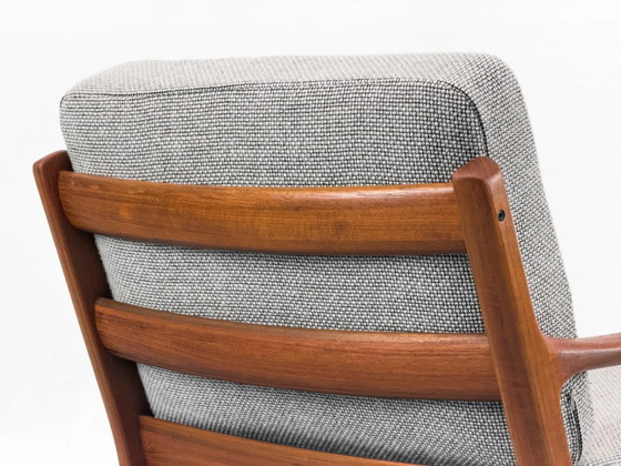 Senator Rocking Chair in Teak by Ole Wanscher for Cado, 1974, Wool, Mid Century Modern (photo 19 of 31)