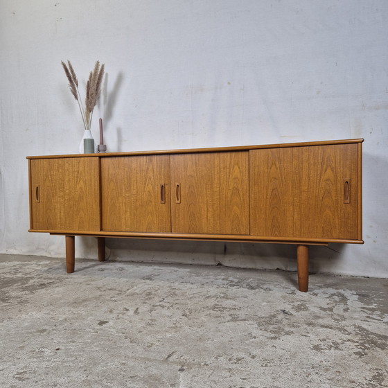 Image 1 of Vintage 1960s teak scandinavian sideboard tv furniture
