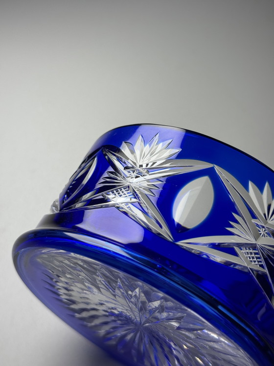 Image 1 of Bonbonnière Val Saint Lambert, modèle 3247/17 par Hubert Fouarge, Belgique, début des années 1900