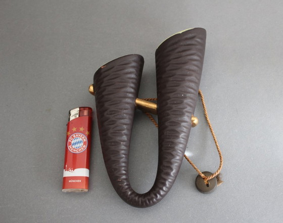 Image 1 of Unusual vintage wall vase, double vase, ceramic from the 1970s