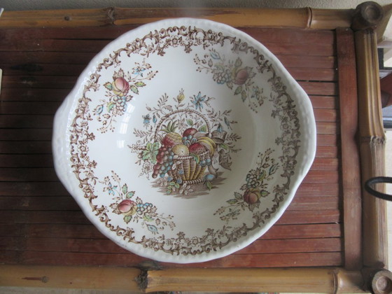 Royal Tudor Fruits and Flowers Ceramic Small Bowl Vintage (photo 6 of 8)