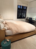 Ethnicraft bed in massief eik