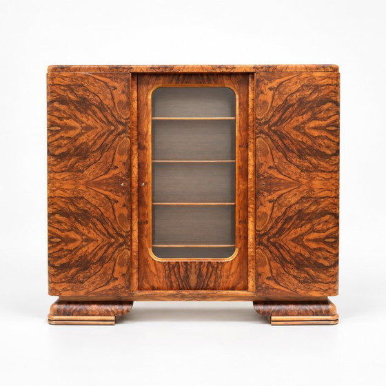 Grande mobiletto vintage in noce Art Déco realizzato negli anni '30 – Armadi contenitori, Wood (photo 2 of 13)