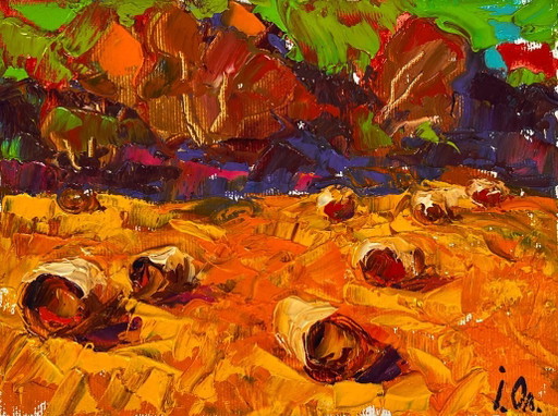Dans les champs d'automne