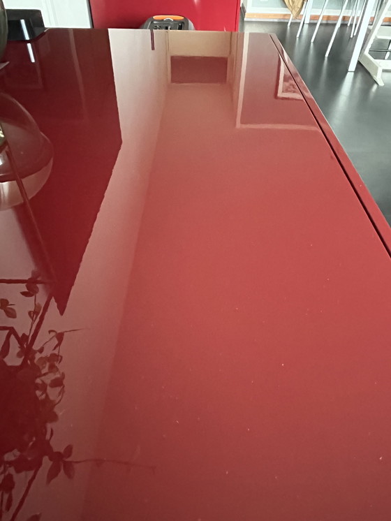 Image 1 of 1x Cappellini Lowboard Uni in Bordeaux High Gloss